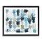 Stupell Industries Ocean Inspired Abstract Tiles Framed Floater Canvas Wall Art
